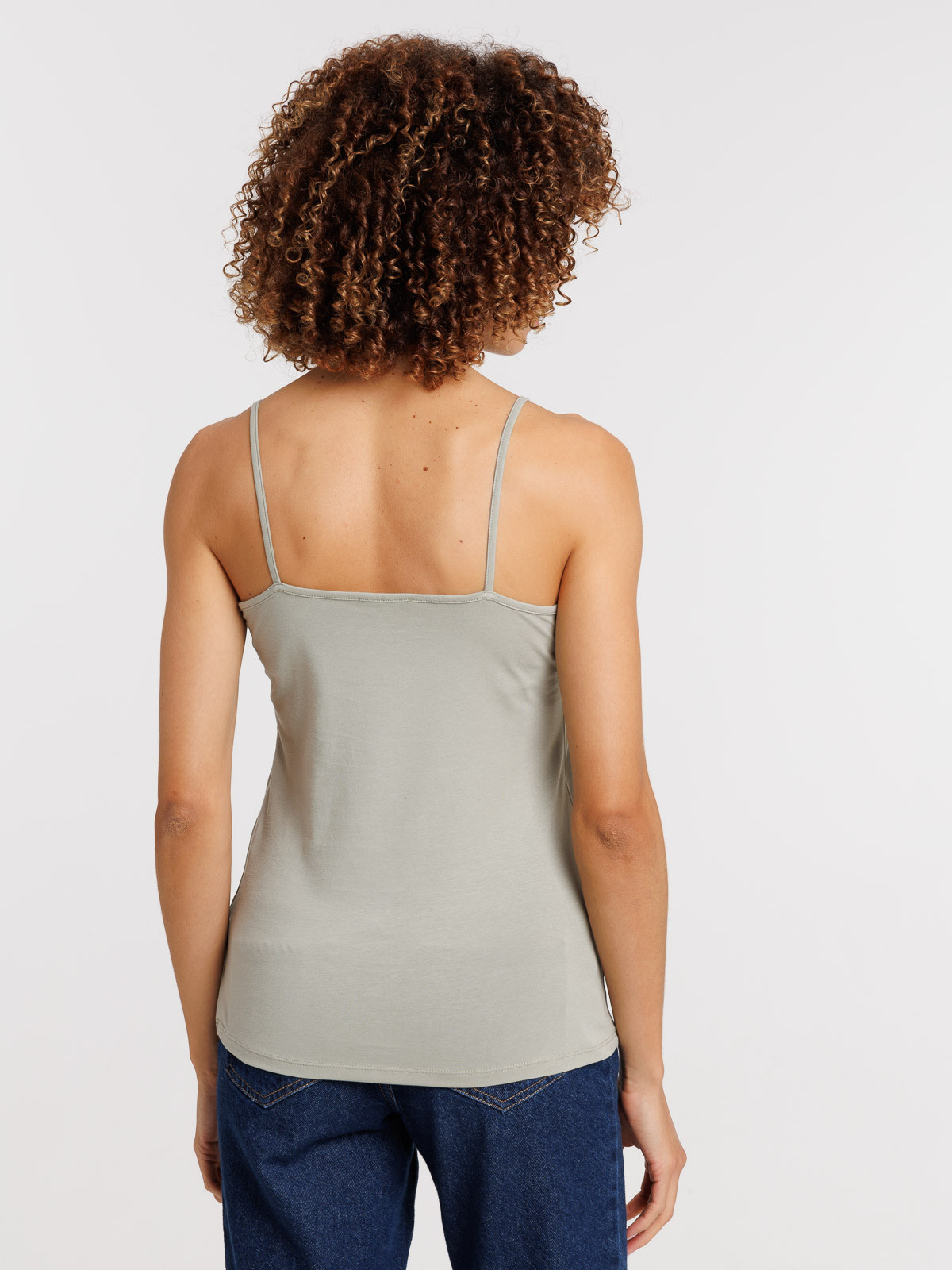 Débardeur col V mousse clair femme Débardeur col V mousse clair femme