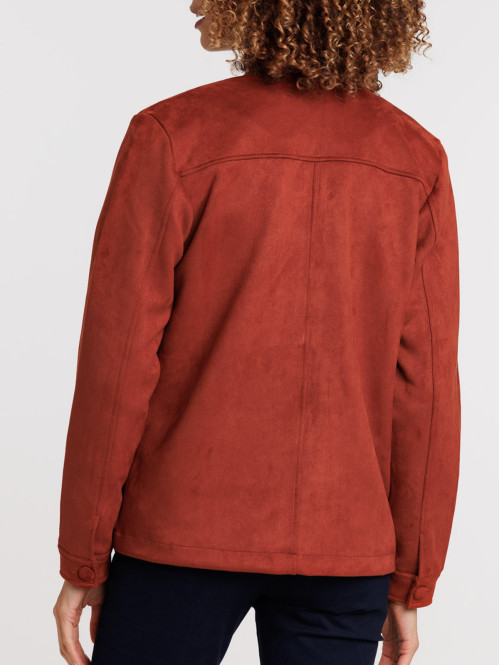 Veste suédine sienne femme Veste suédine sienne femme