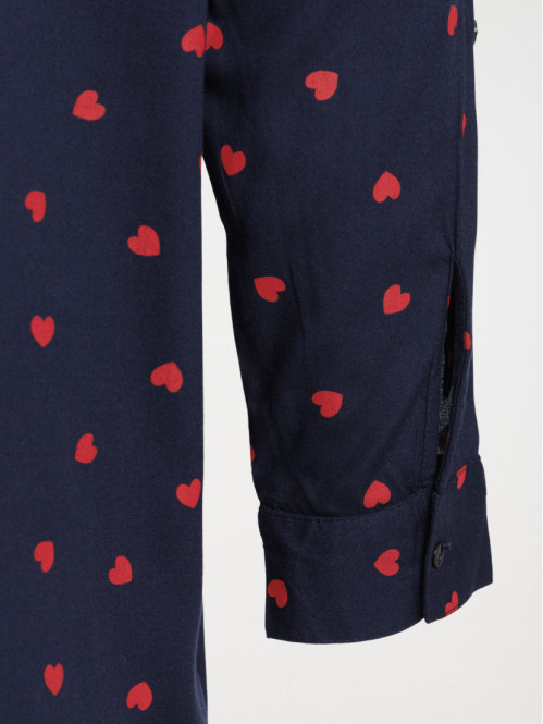 Robe chemise coeur grande...