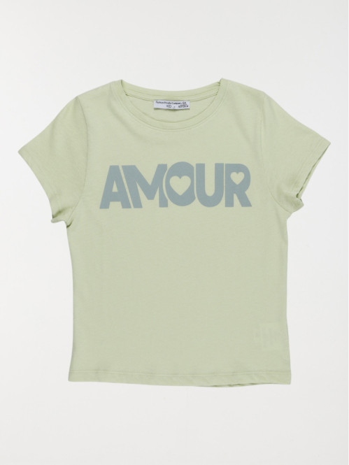 T-shirt amour fille (3-12A)
