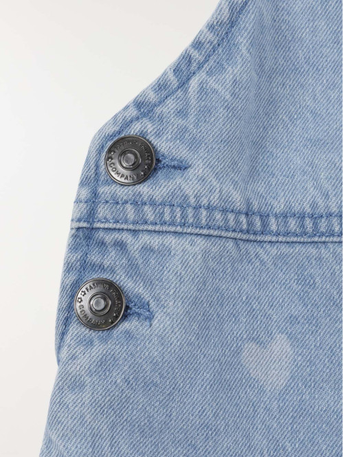 Salopette coeurs fille (3-12A)