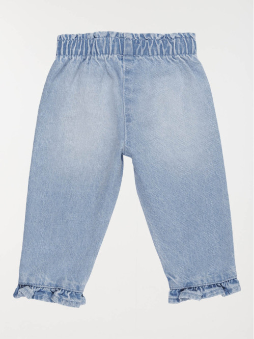 Jean élastiqué volants...