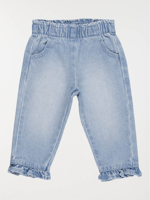 Jean élastiqué volants...