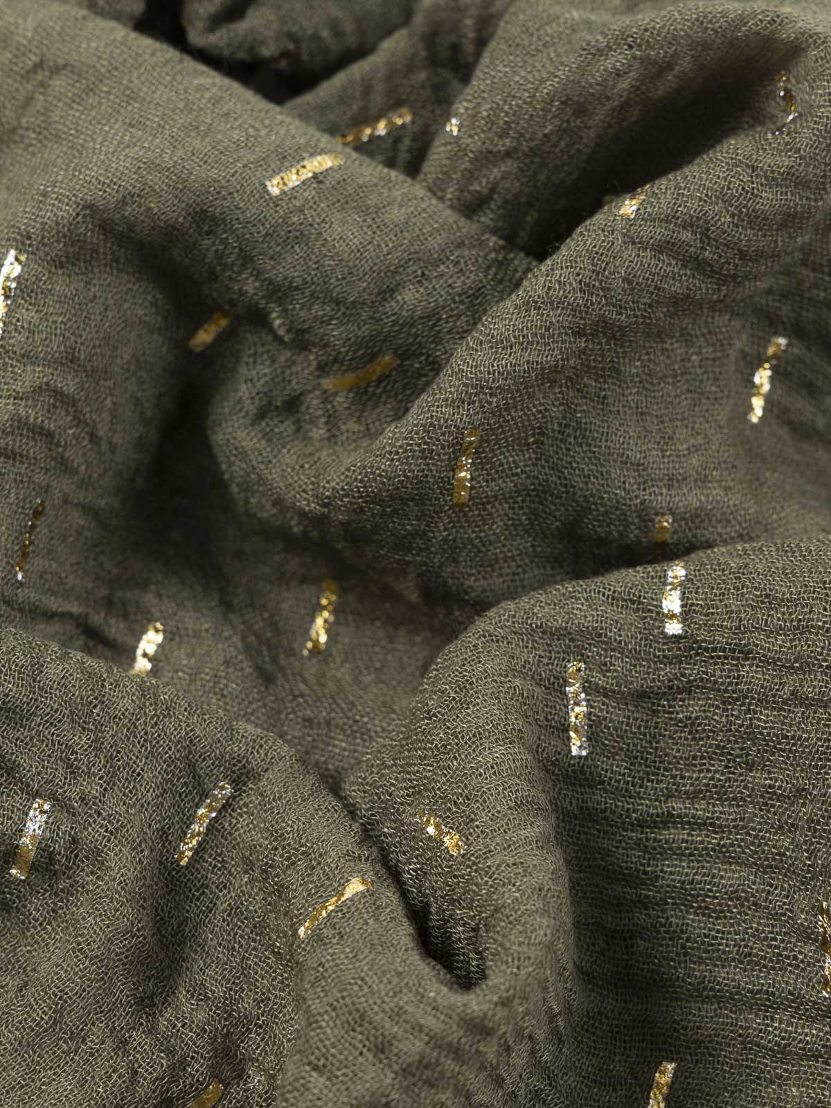 Foulard trèfle motif doré femme