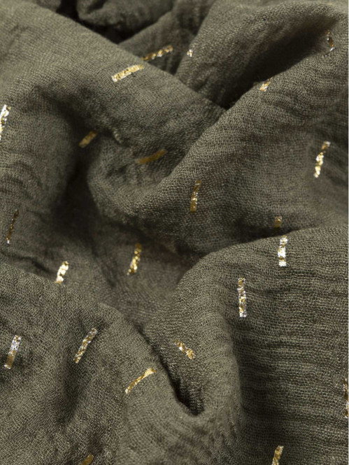 Foulard trèfle motif doré...