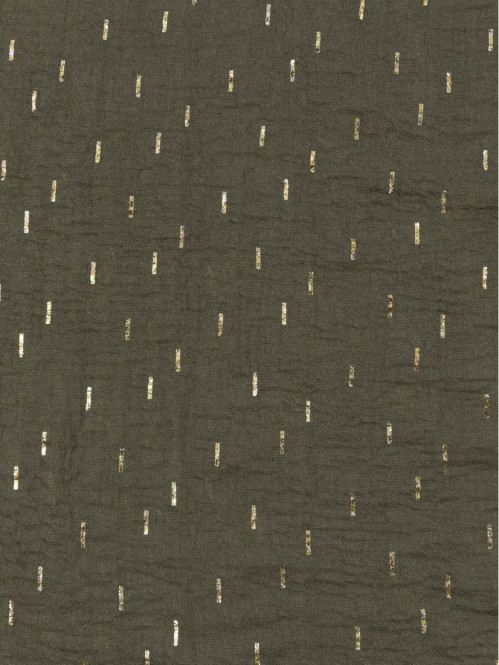 Foulard trèfle motif doré...