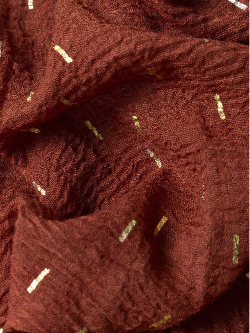 Foulard terre de sienne...