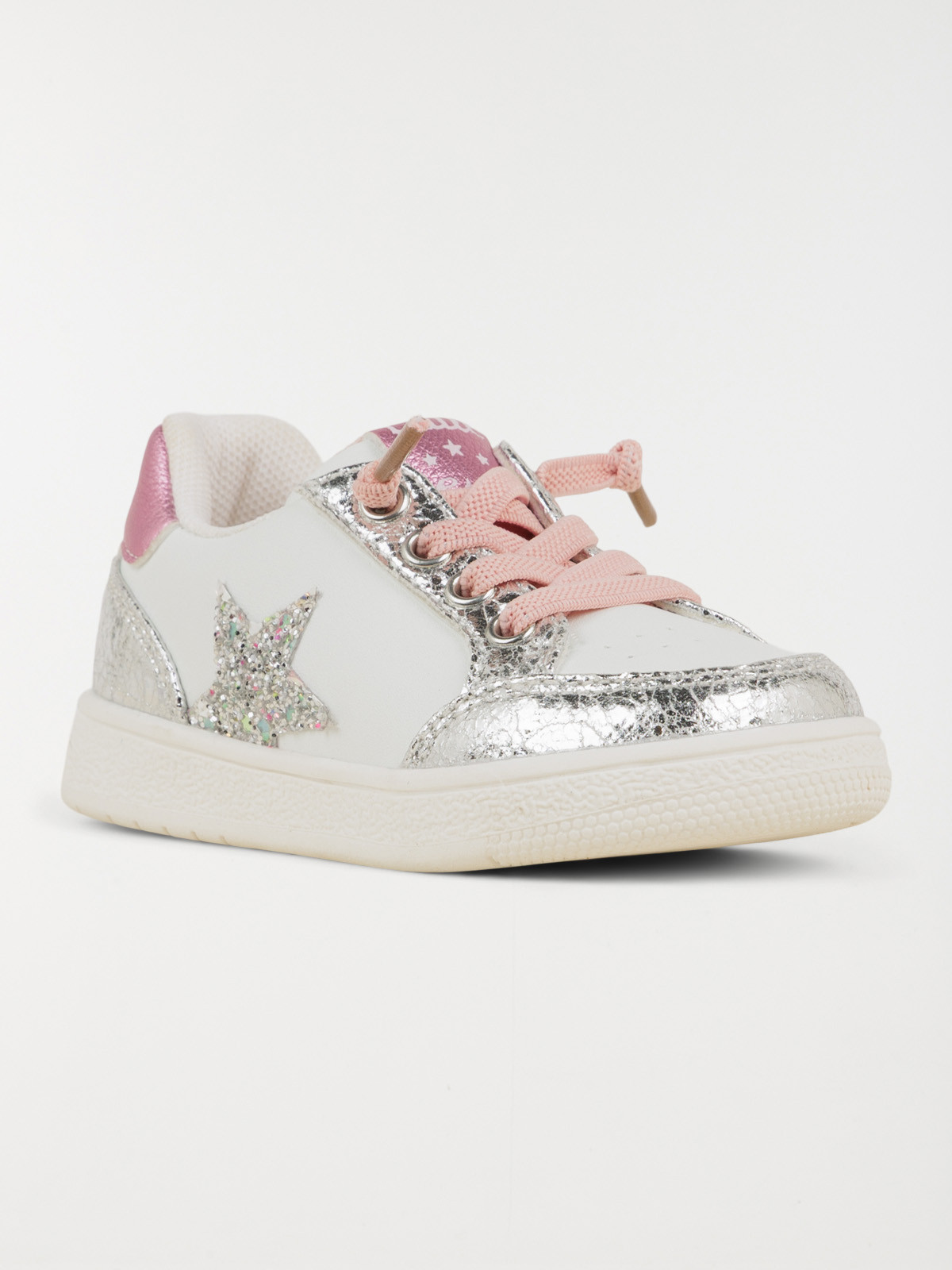 Baskets à lacets étoile fille (20-23)