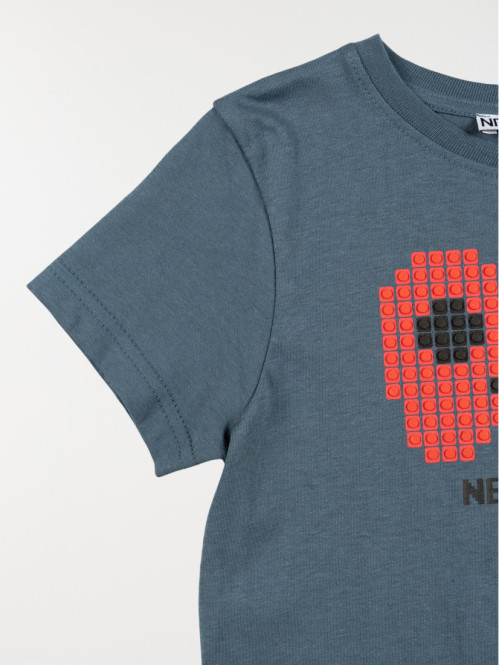 T-shirt manette jeu vidéo garçon (3-8A)