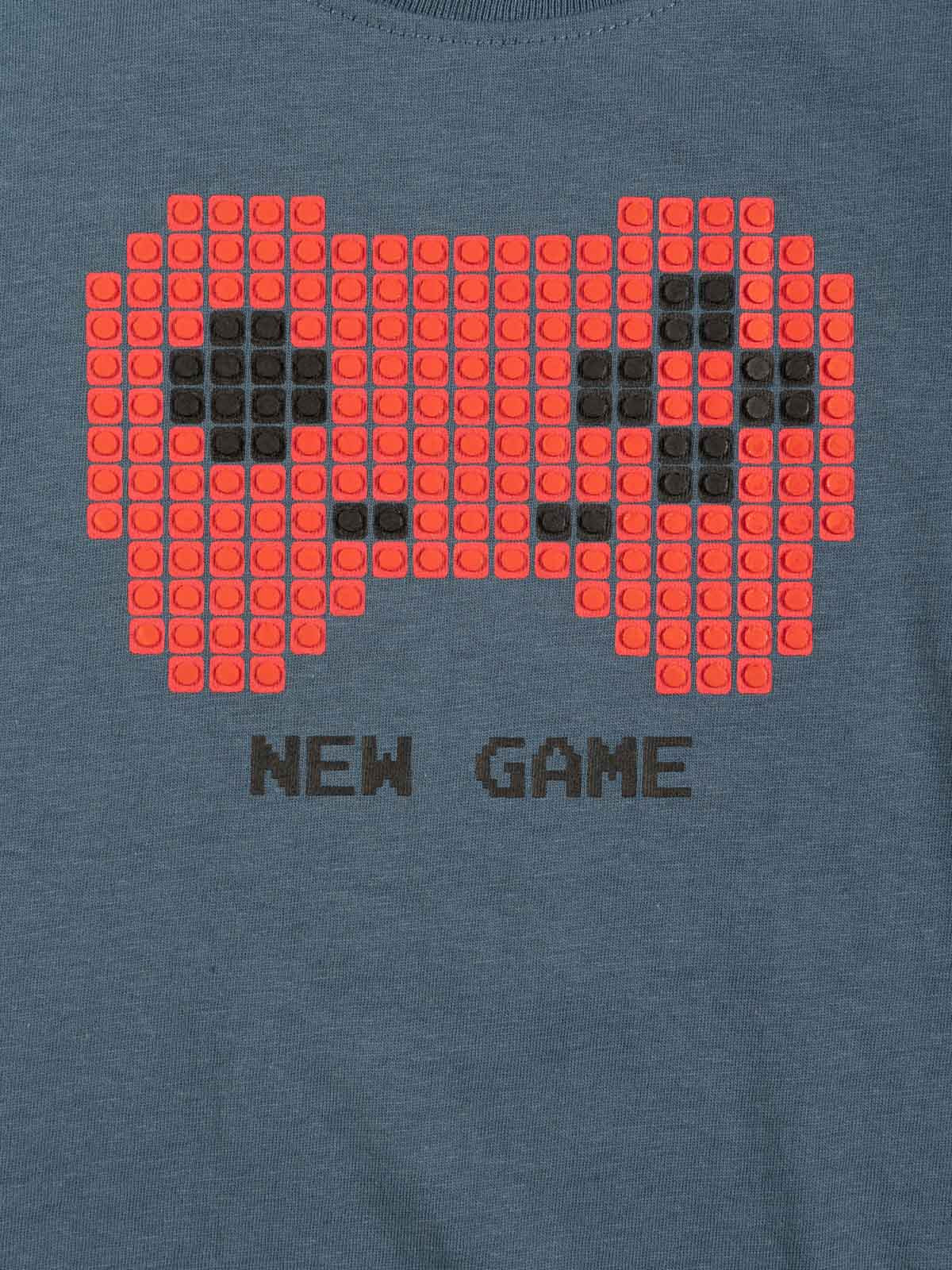 T-shirt manette jeu vidéo garçon (3-8A)