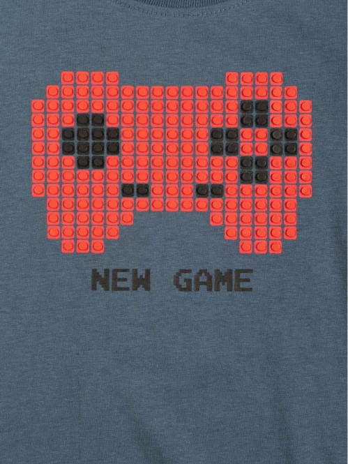 T-shirt manette jeu vidéo garçon (3-8A)