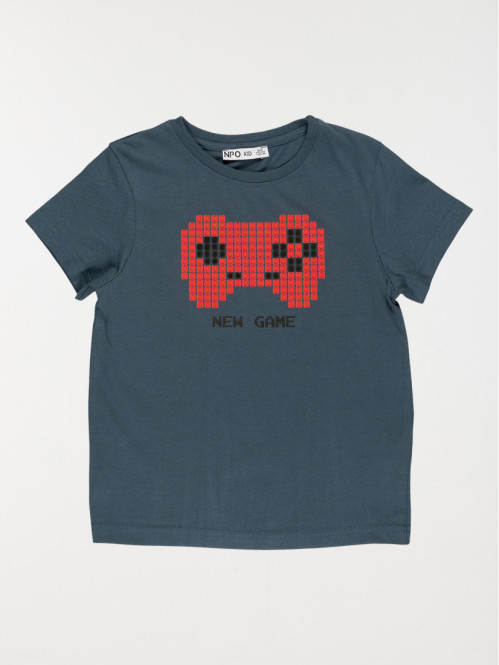 T-shirt manette jeu vidéo garçon (3-8A)