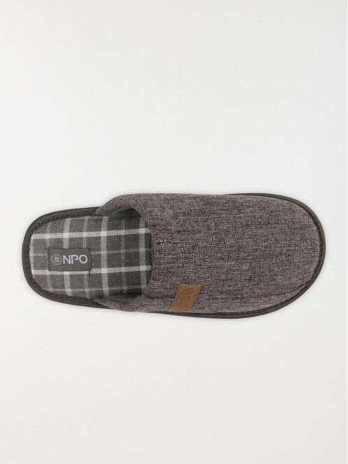 Chaussons gris homme (41-46)