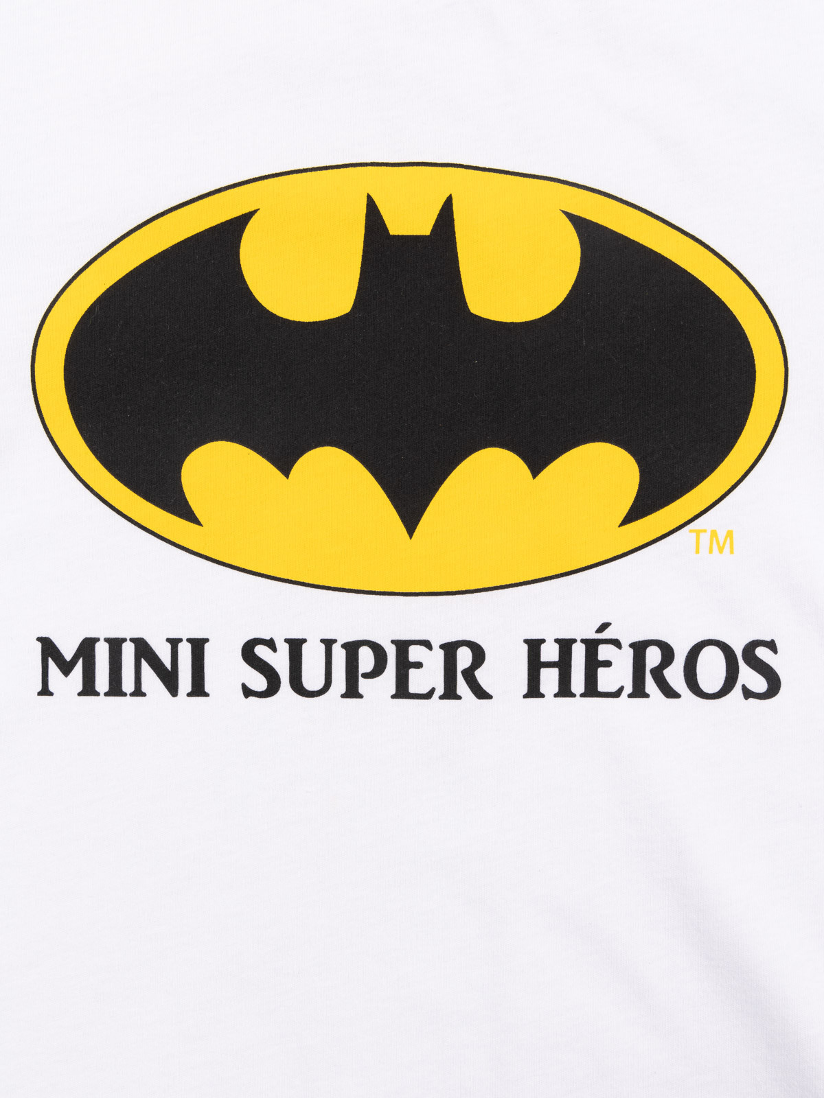 T-shirt mini Batman blanc garçon (3-8A) T-shirt mini Batman blanc garçon (3-8A)