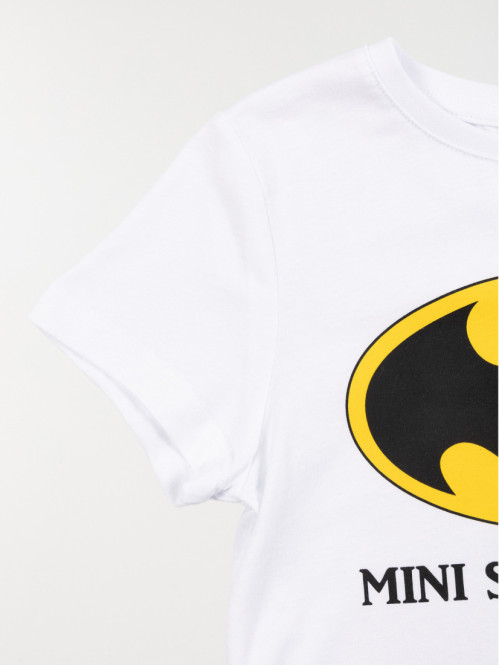 T-shirt mini Batman blanc garçon (3-8A) T-shirt mini Batman blanc garçon (3-8A)