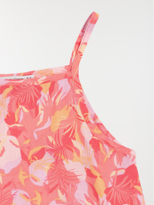 Robe imprimée à bretelles fille (3-8A)