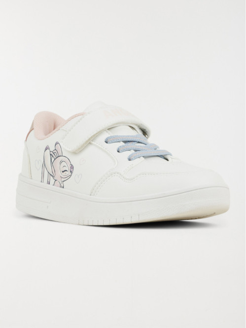 Basket blanche Angel fille...