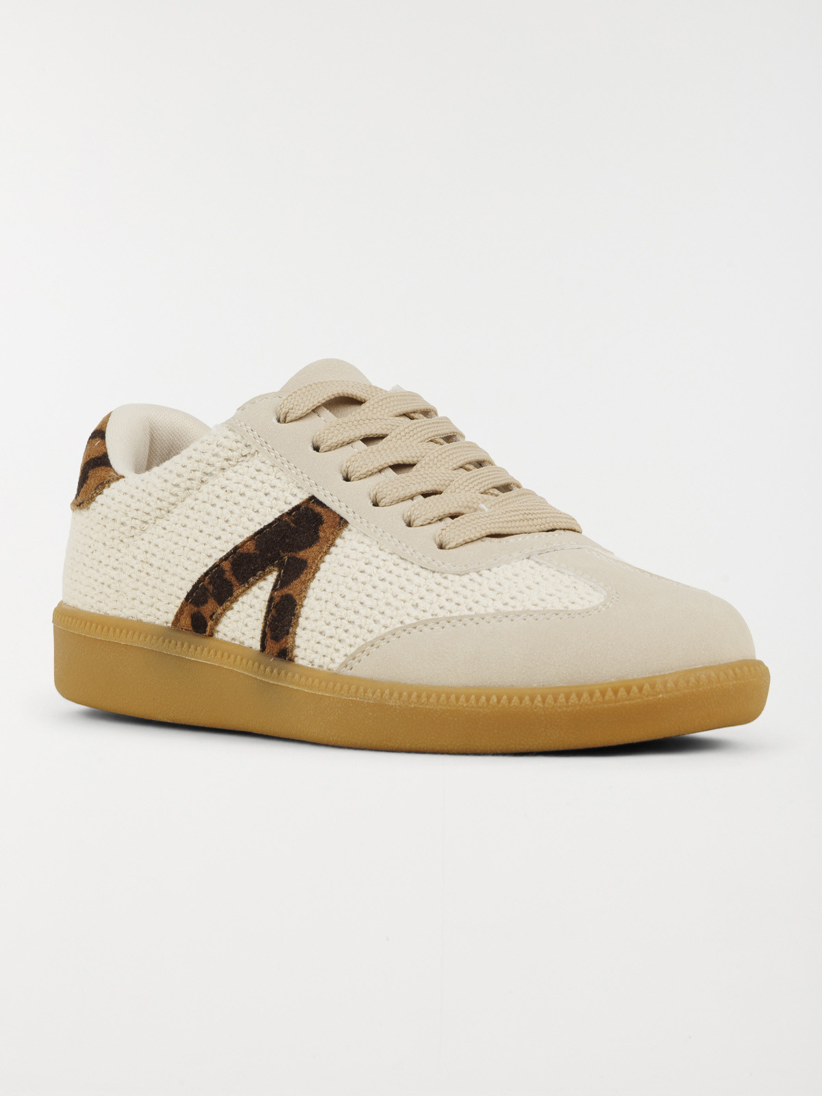 Basket motif léopard fille (31-36)