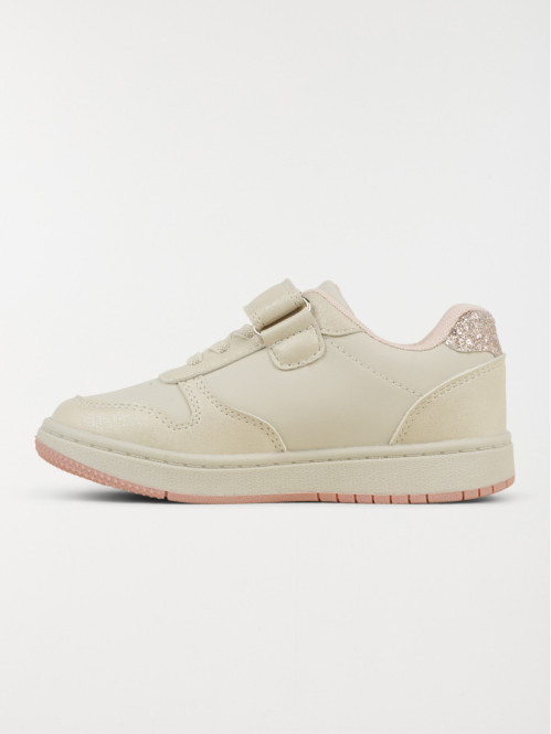 Baskets beiges coeur fille...