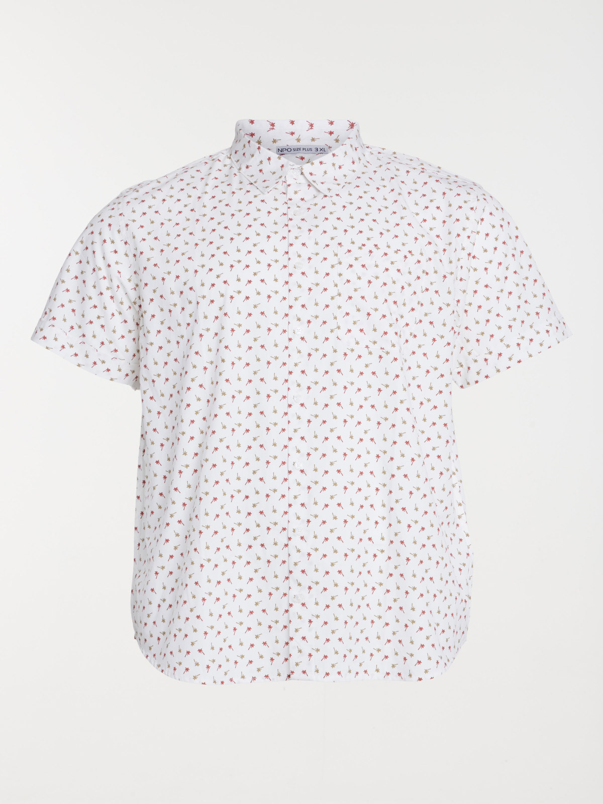 Chemise imprimée grande taille homme