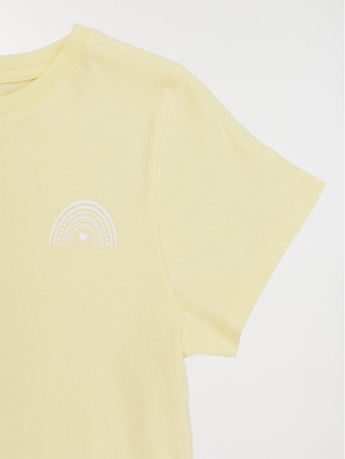 T-shirt arc-en-ciel fille...