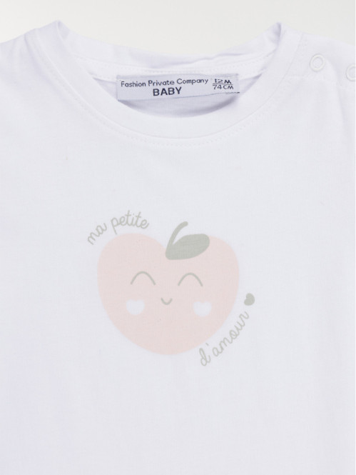 T-shirt pomme d'amour fille...