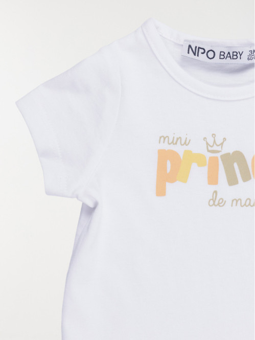 T-shirt mini prince garçon...