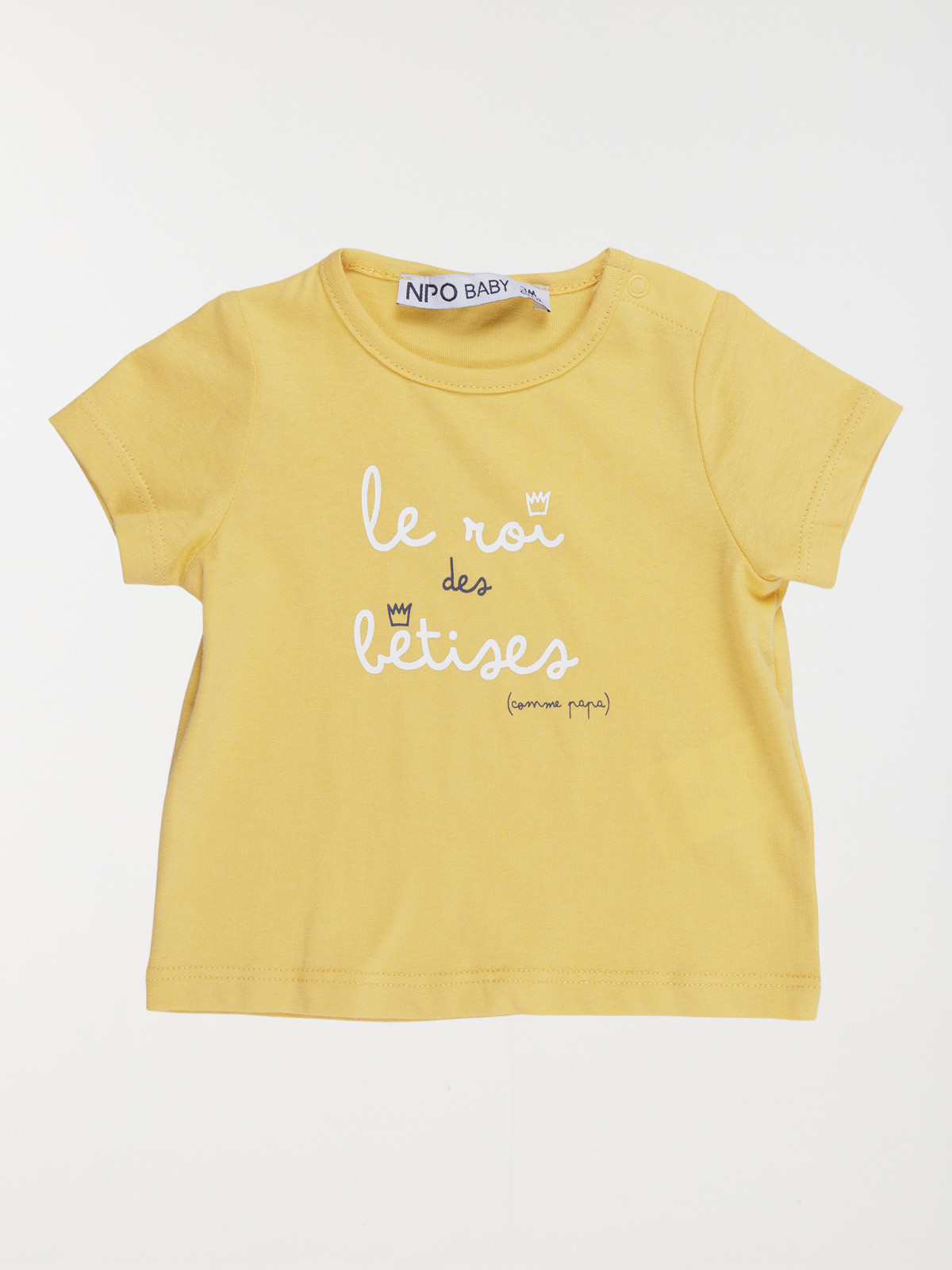 T-shirt roi des bêtises garçon (3-36M) T-shirt roi des bêtises garçon (3-36M)