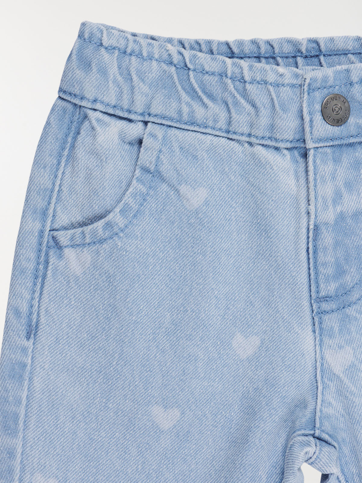 Jean motif coeur fille (6-36M)