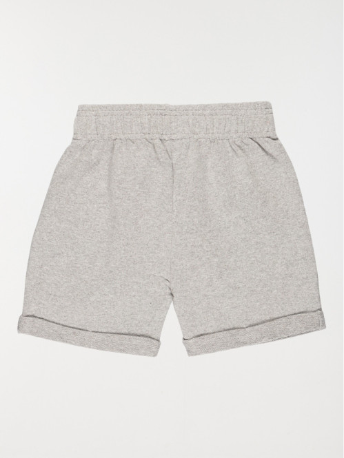 Bermuda basique gris chiné (3-8A) Bermuda basique gris chiné (3-8A)