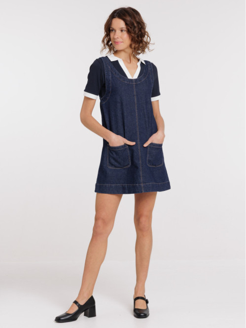 Robe en jean brut femme