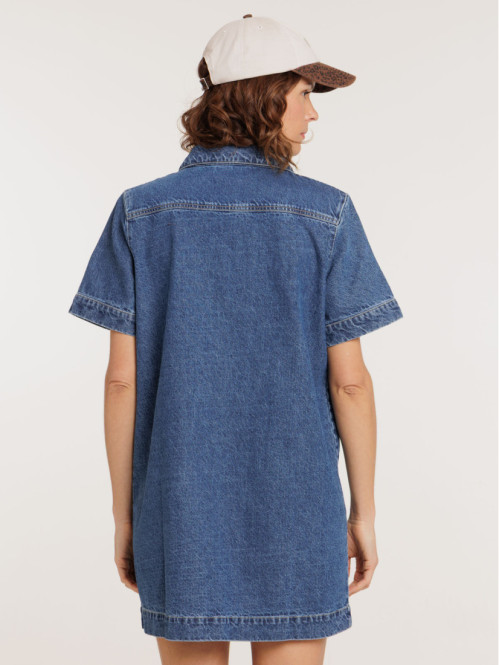 Robe en jean stone femme