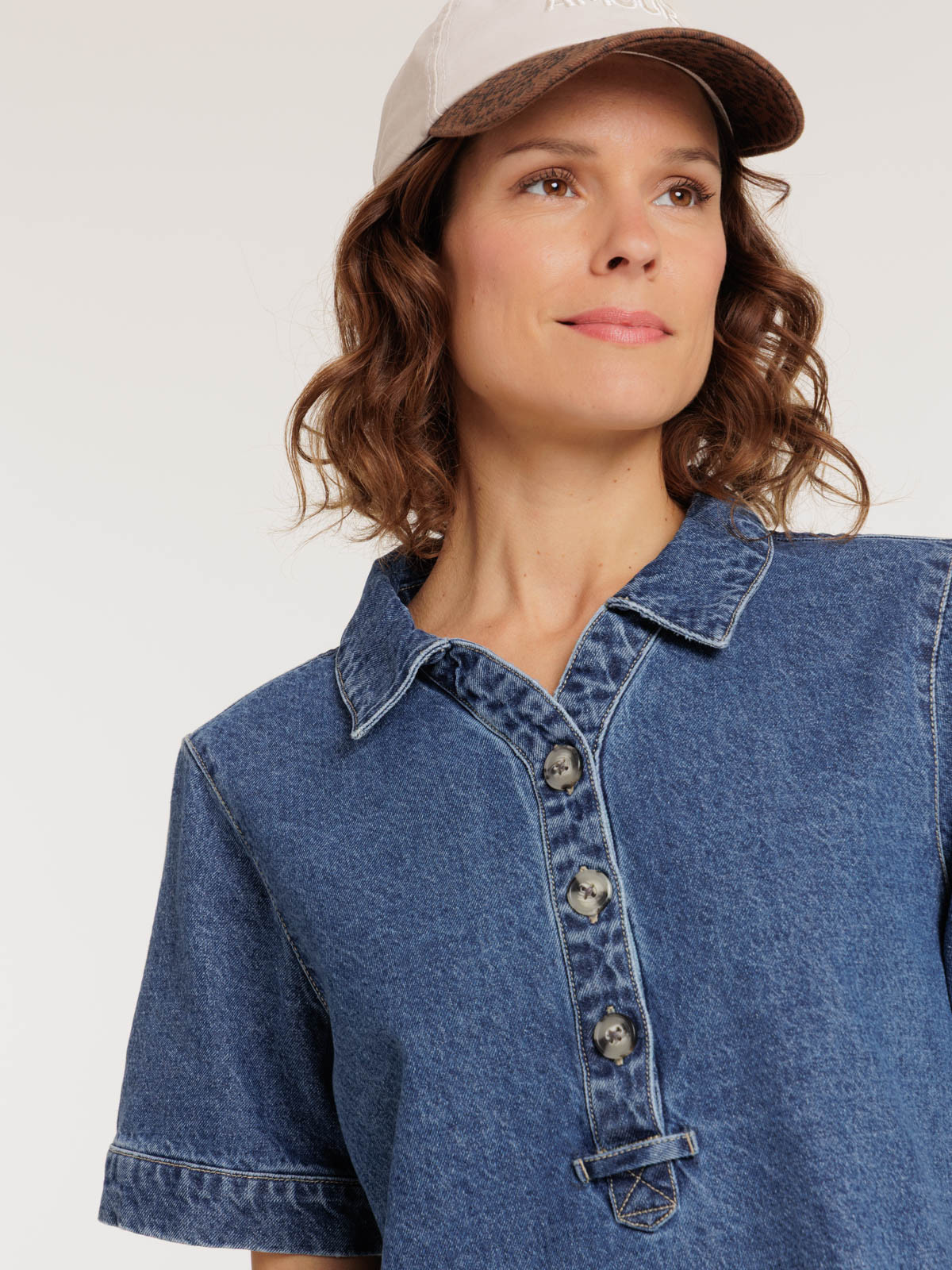 Robe en jean stone femme