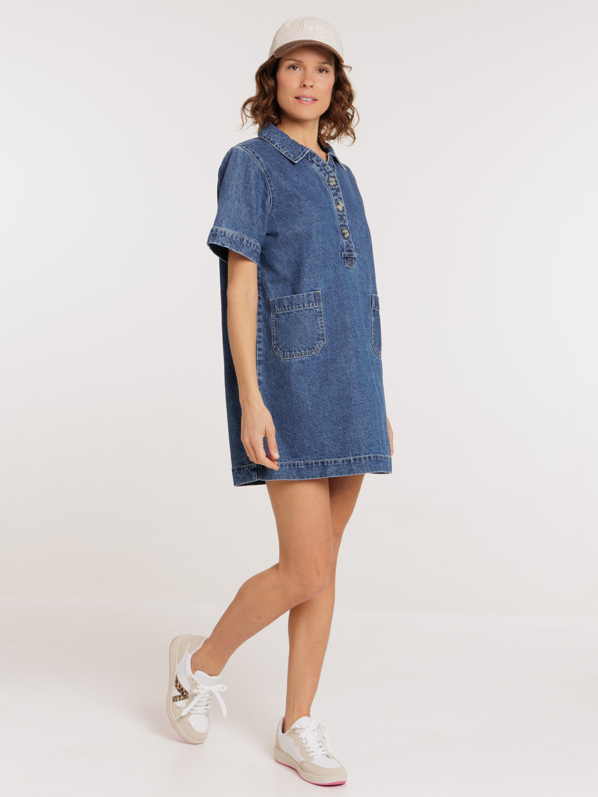 Robe en jean stone femme