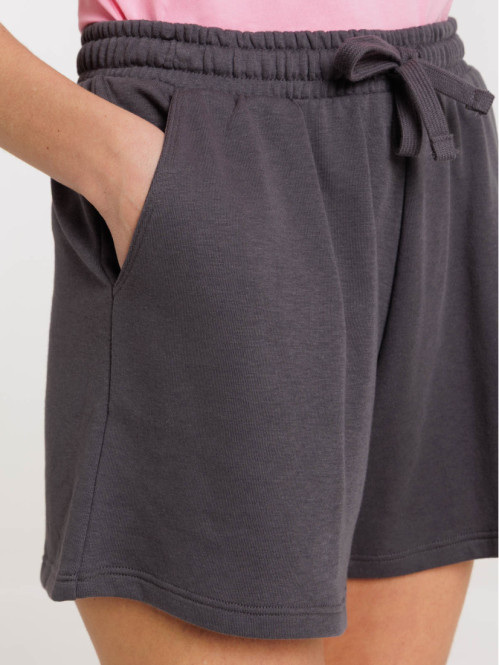 Short basique asphalte femme