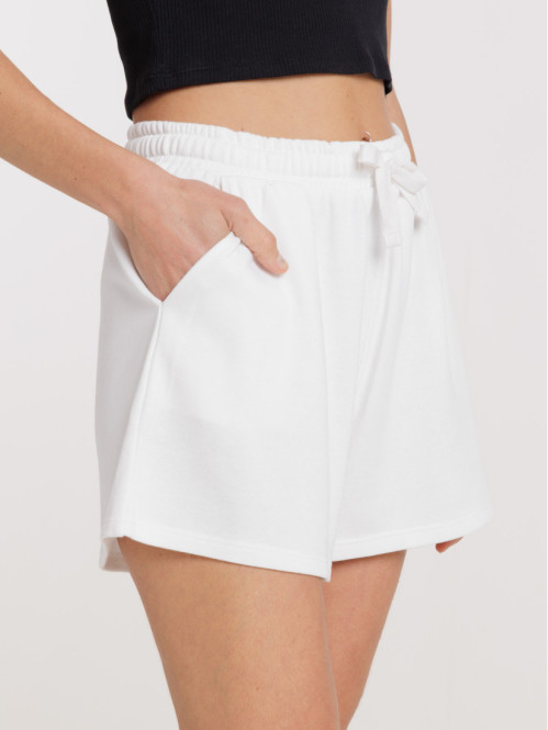 Short basique écru femme