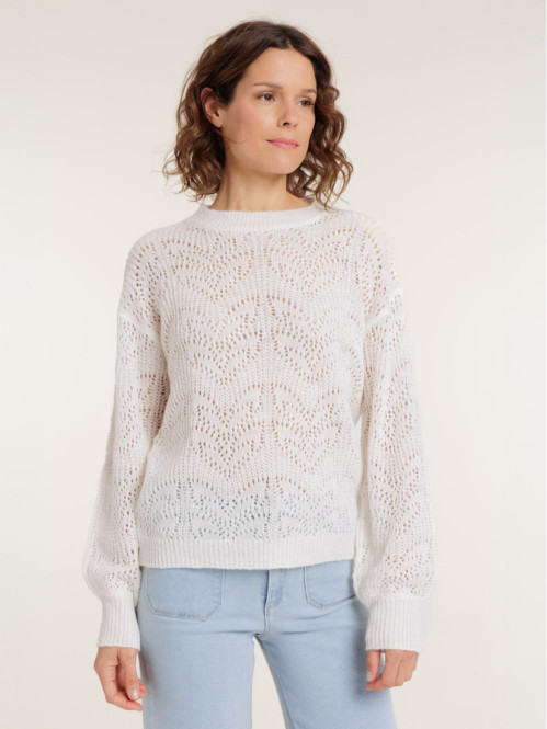 Pull col rond maille...