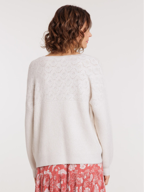 Pull col rond maille...
