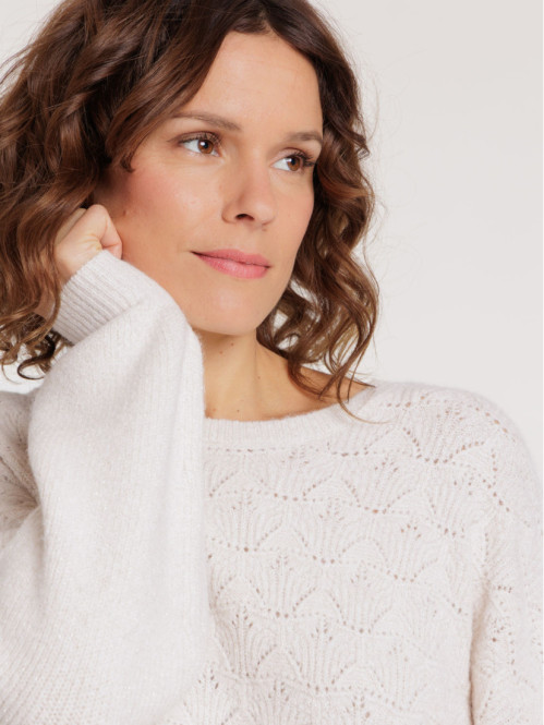 Pull col rond maille...