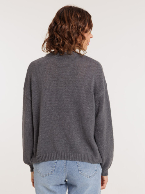 Gilet ouvert dentelle femme