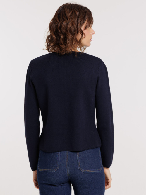 Gilet boutons dorés femme