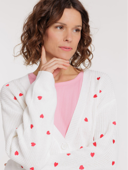 Gilet boutonné motifs...