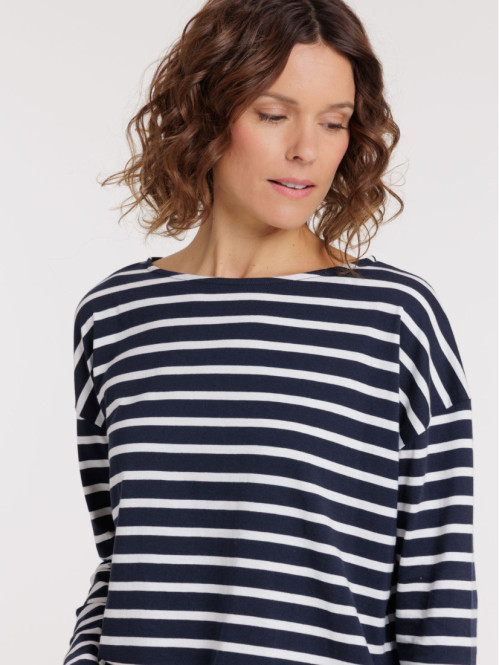 T-shirt marine navy rayé...
