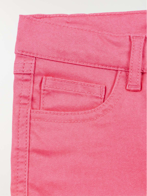 Short basique sorbet fraise fille(3-12A) Short basique sorbet fraise fille(3-12A)