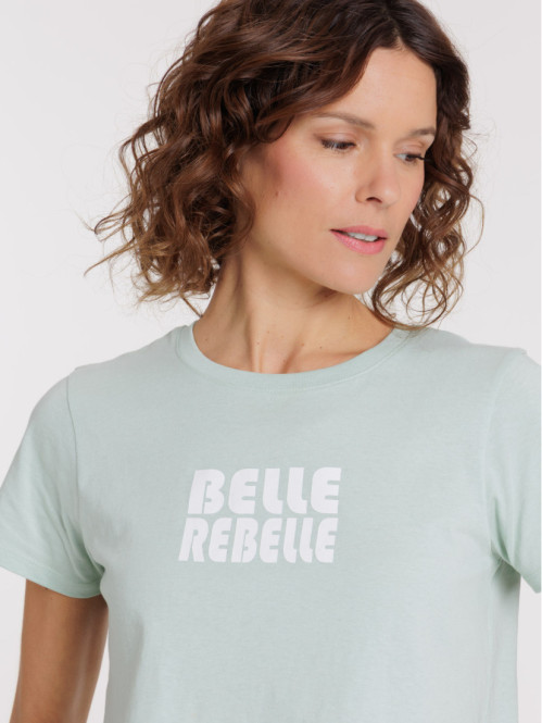 Tee-shirt belle rebelle femme