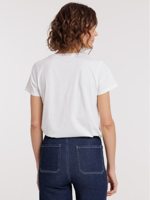 Tee-shirt motif cerise femme