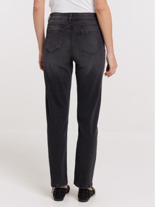 Jean regular noir femme