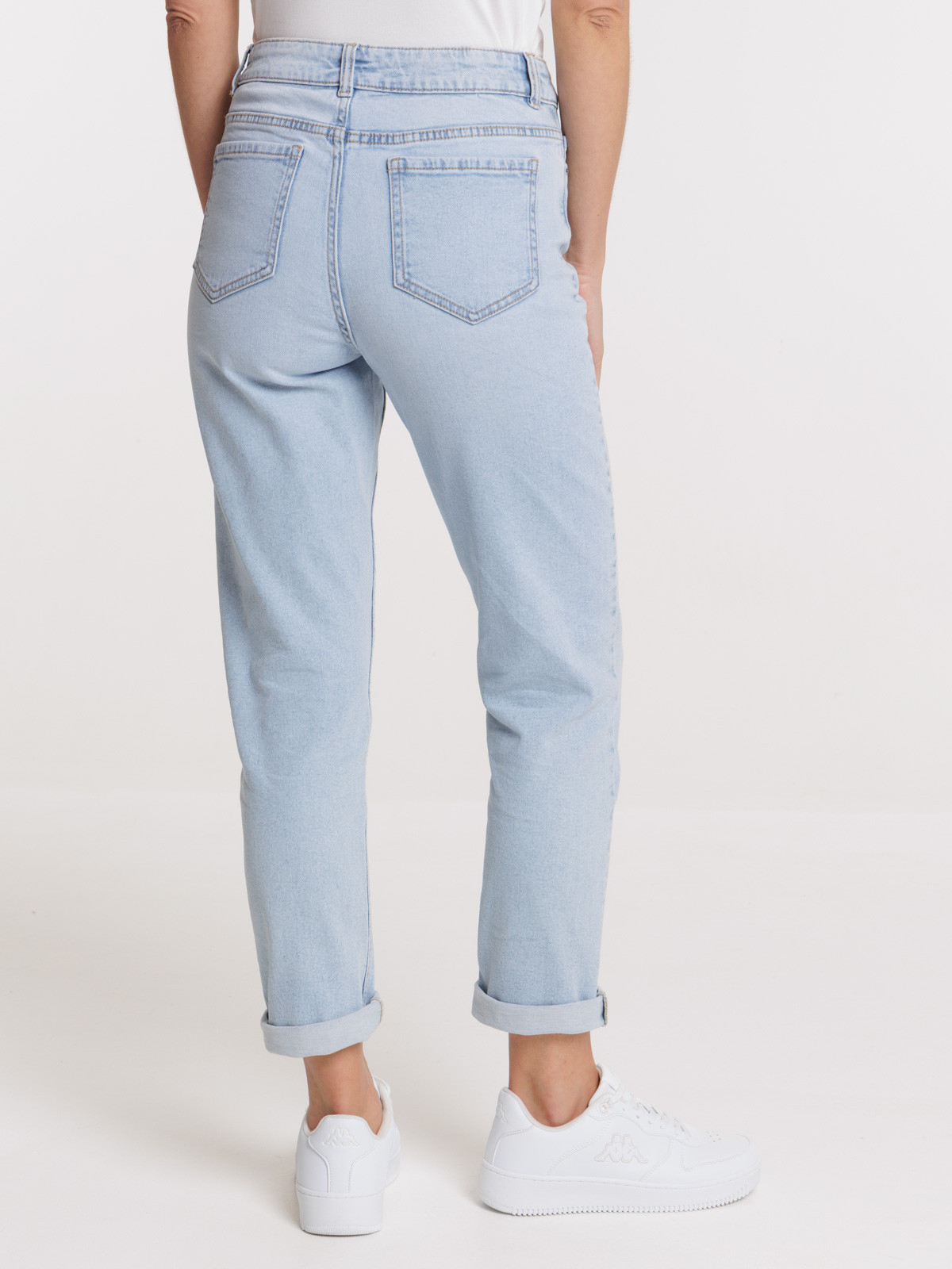 Jean regular bleach femme