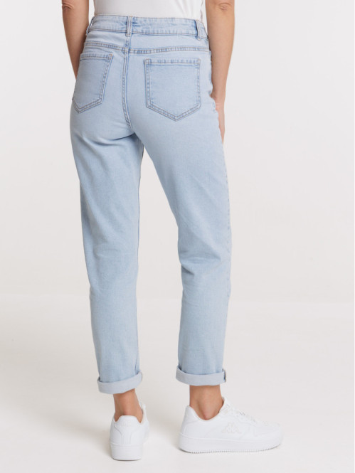 Jean regular bleach femme