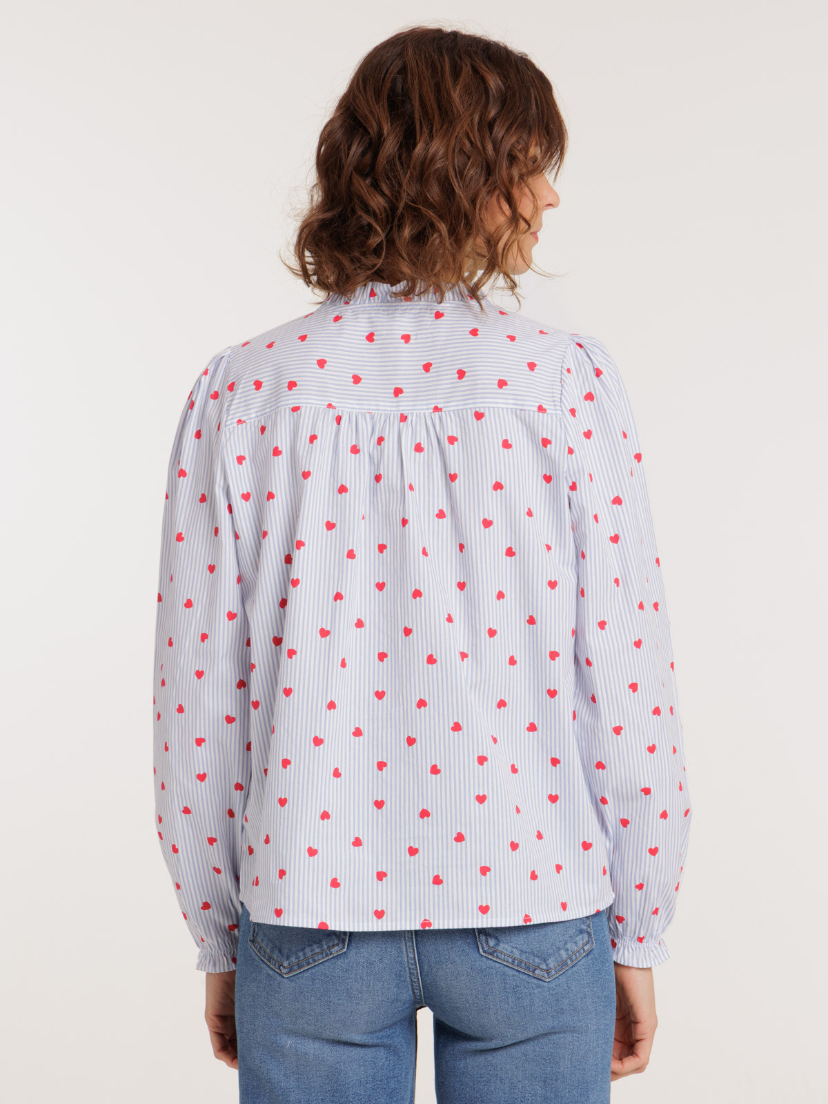 Chemise coeur Saint-Valentin femme